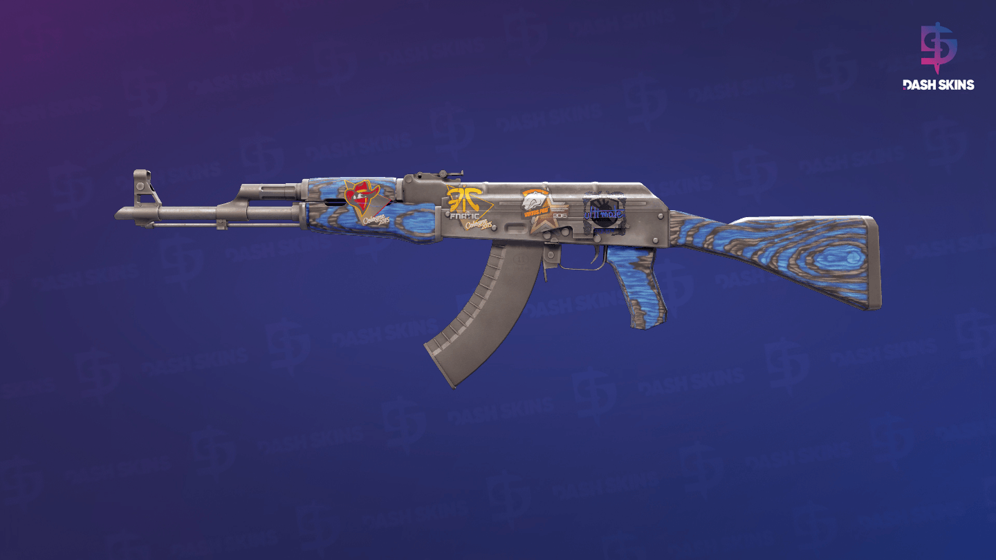 AK-47 | Blue Laminate (Minimal Wear) Screenshot Playside