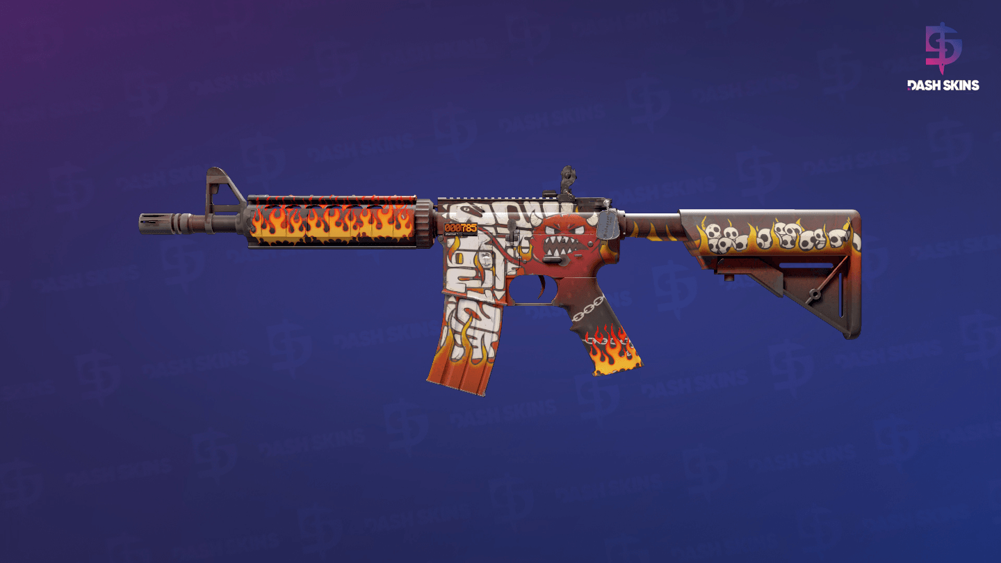 StatTrak™ M4A4 | Hellfire (Factory New) Screenshot Playside