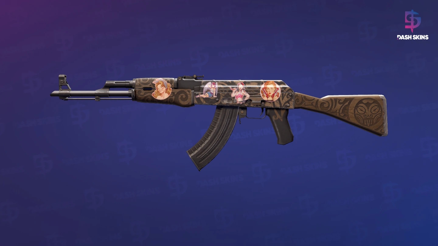 AK-47 | Uncharted (Well-Worn) Screenshot Playside
