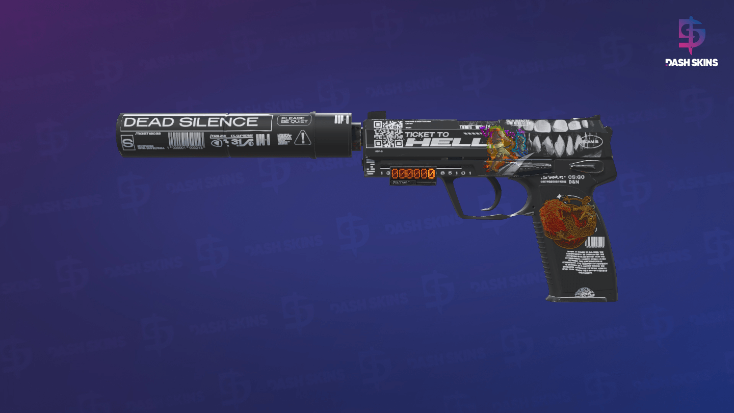 StatTrak™ USP-S | Ticket to Hell (Factory New) Screenshot Playside