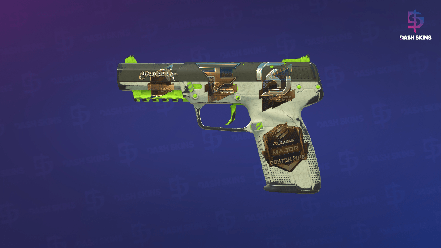 Souvenir Five-SeveN | Hot Shot (Well-Worn) Screenshot Playside