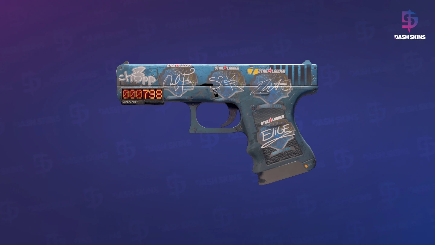StatTrak™ Glock-18 | Off World (Battle-Scarred) Screenshot Playside