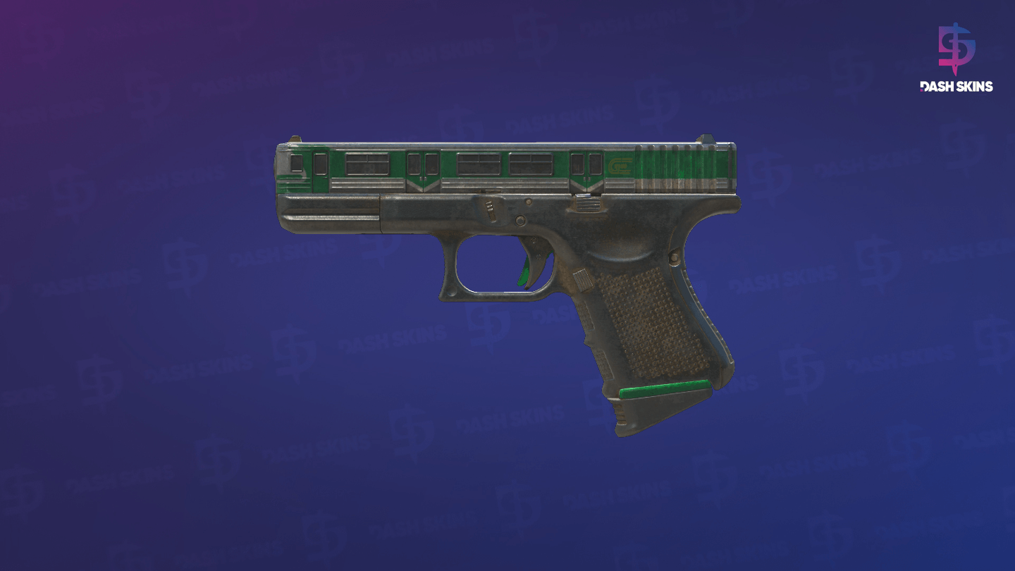 Glock-18 | Green Line (Battle-Scarred) Screenshot Playside