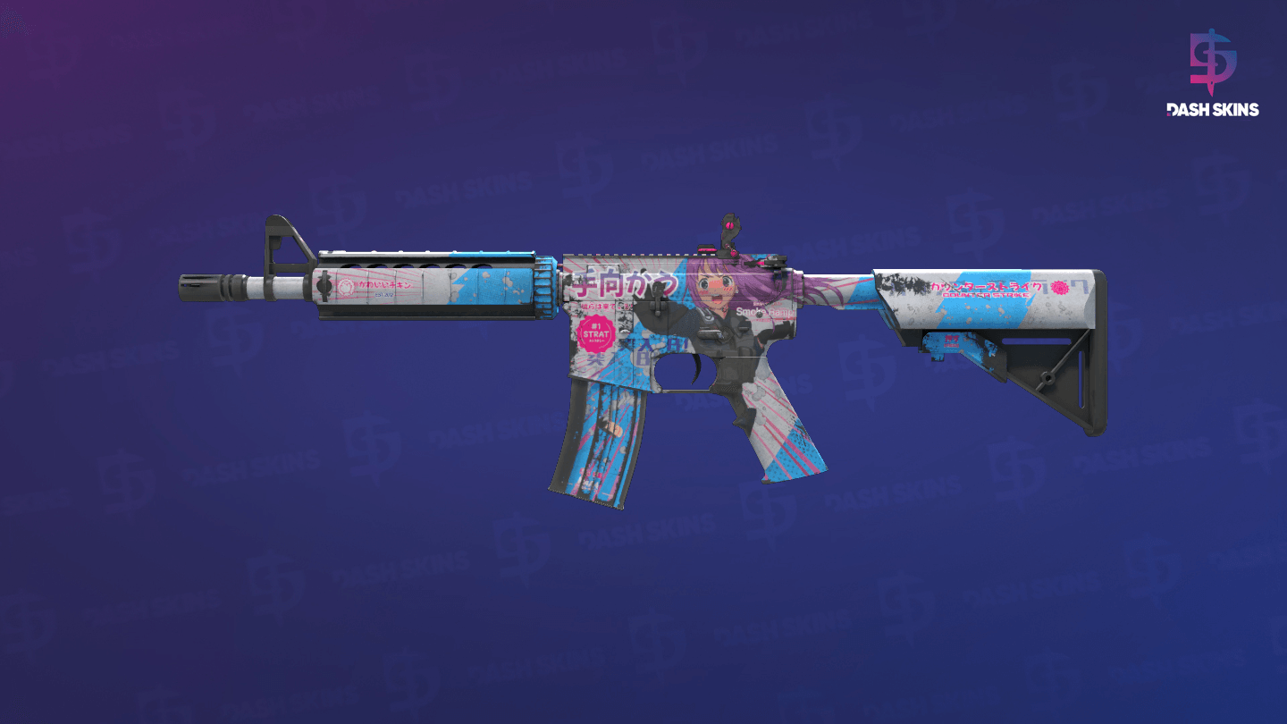 M4A4 | Temukau (Well-Worn) Screenshot Playside