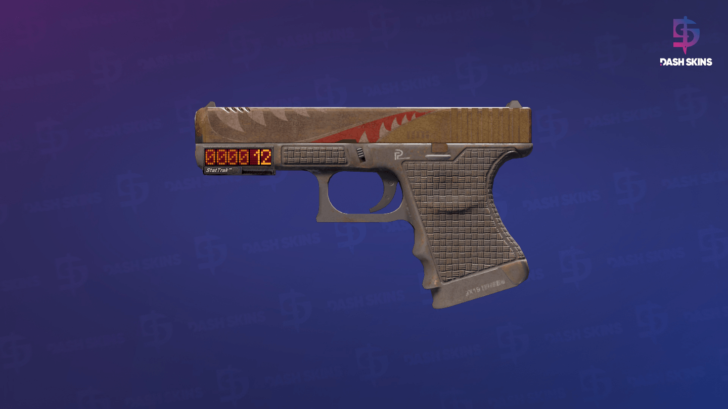 StatTrak™ Glock-18 | Warhawk (Battle-Scarred) Screenshot Playside