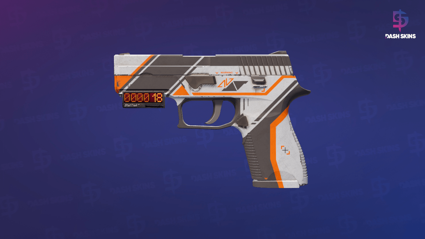 StatTrak™ P250 | Asiimov (Battle-Scarred) Screenshot Playside