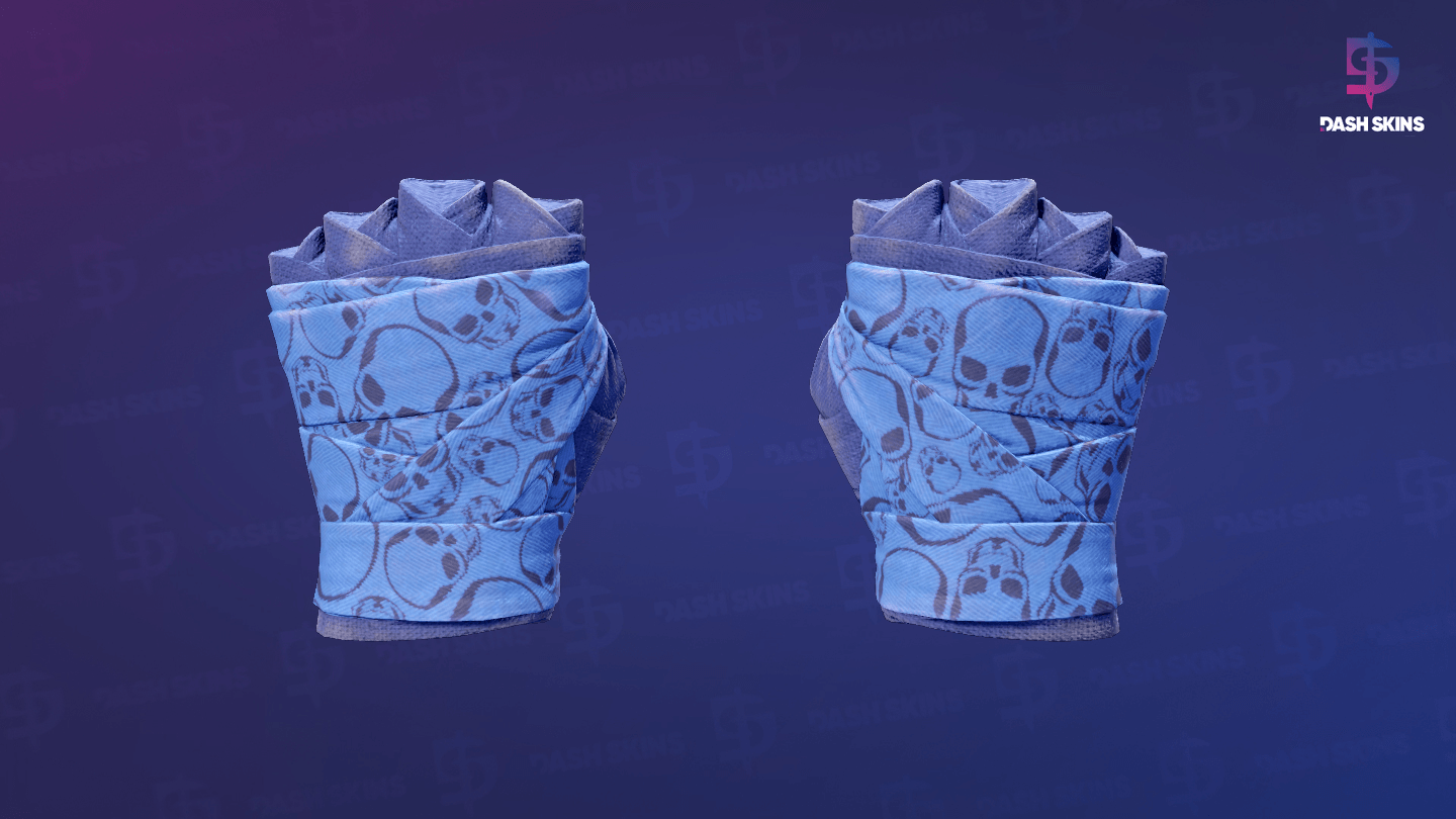 ★ Hand Wraps | Cobalt Skulls (Field-Tested) Screenshot Playside