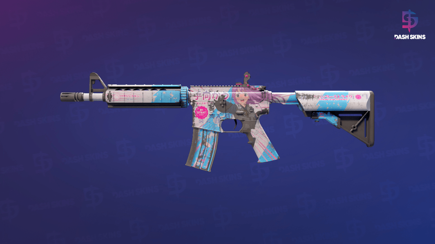 M4A4 | Temukau (Well-Worn) Screenshot Playside
