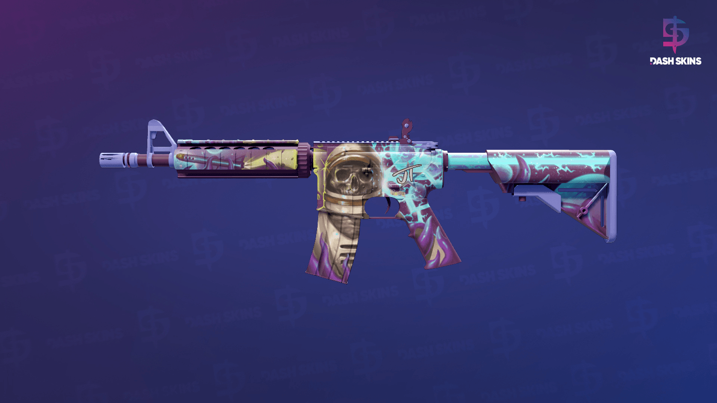 M4A4 | Desolate Space (Minimal Wear) Screenshot Playside