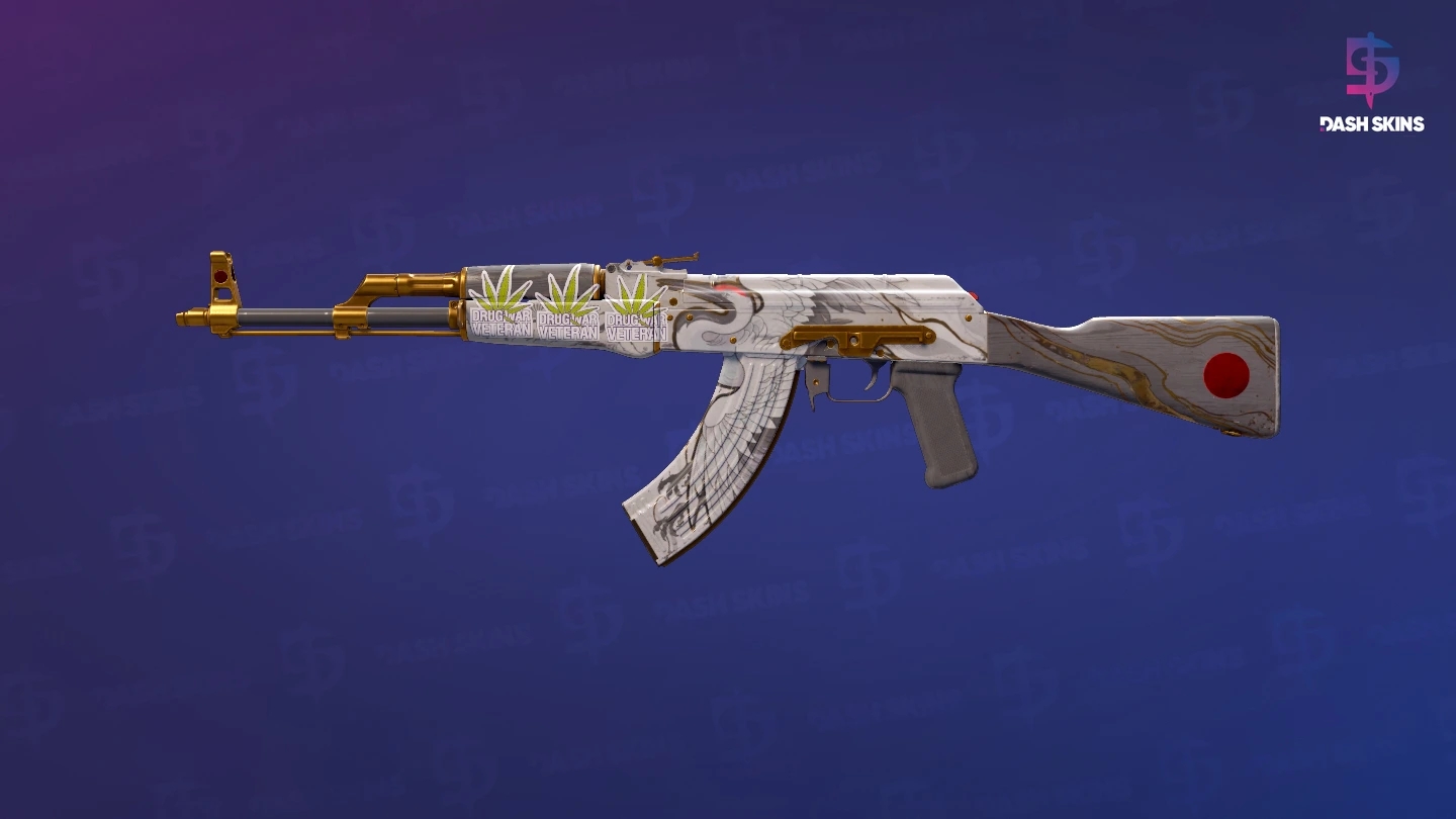 AK-47 | Crane Flight (Well-Worn) Screenshot Playside