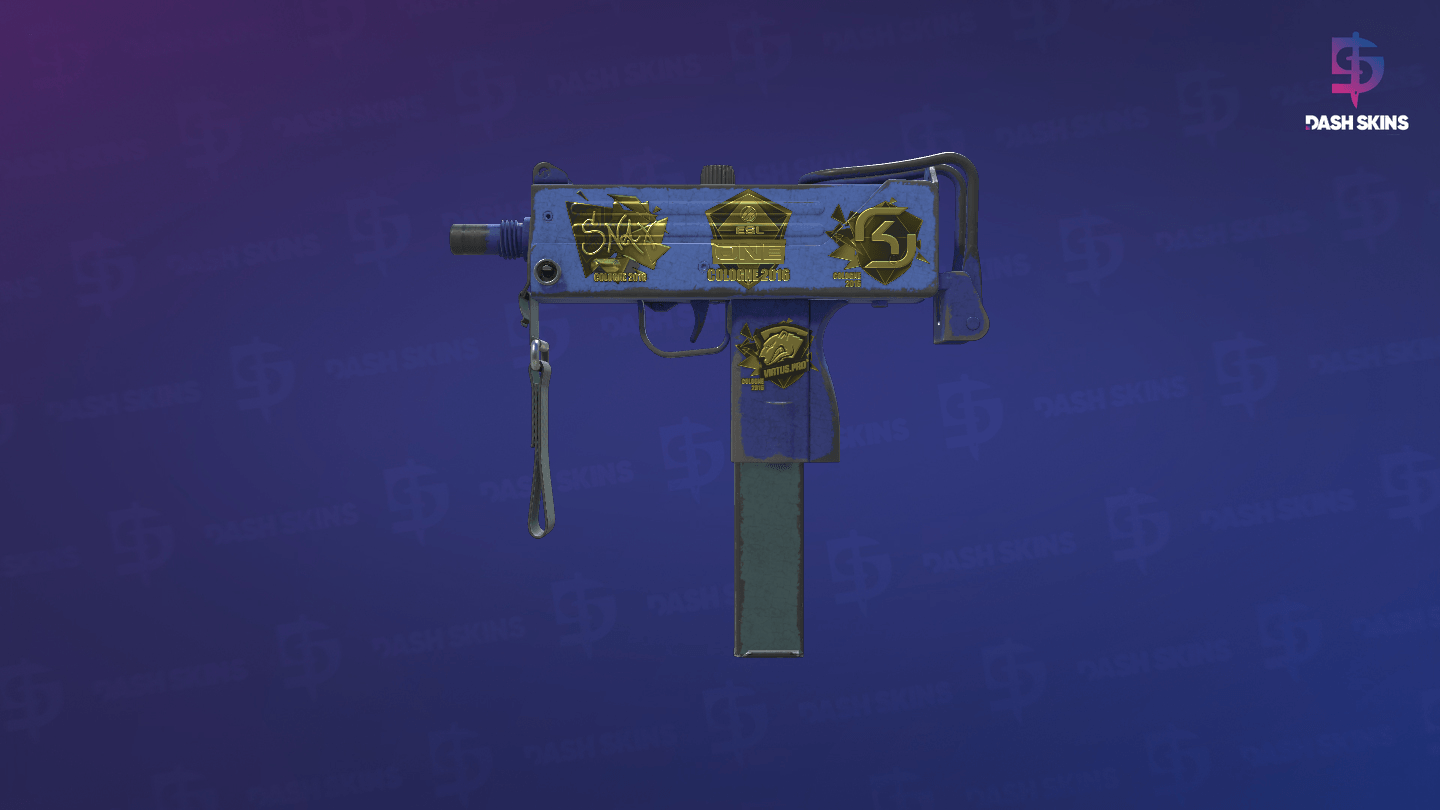 Souvenir MAC-10 | Indigo (Battle-Scarred) Screenshot Playside