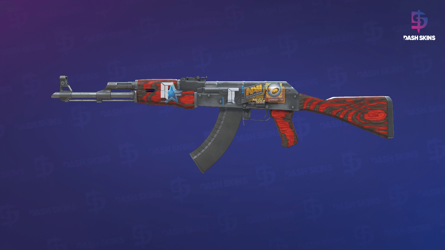 AK-47 | Red Laminate (Battle-Scarred) Screenshot Playside