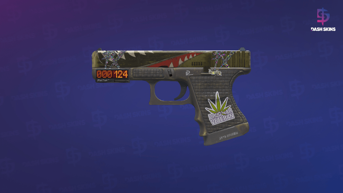 StatTrak™ Glock-18 | Warhawk (Minimal Wear) Screenshot Playside