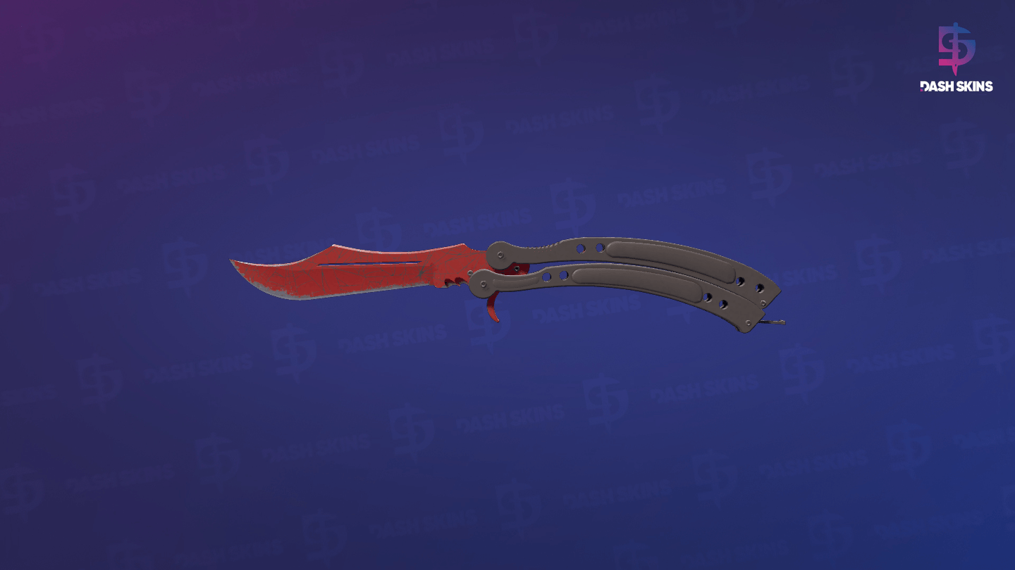 ★ Butterfly Knife | Crimson Web (Field-Tested) Screenshot Playside