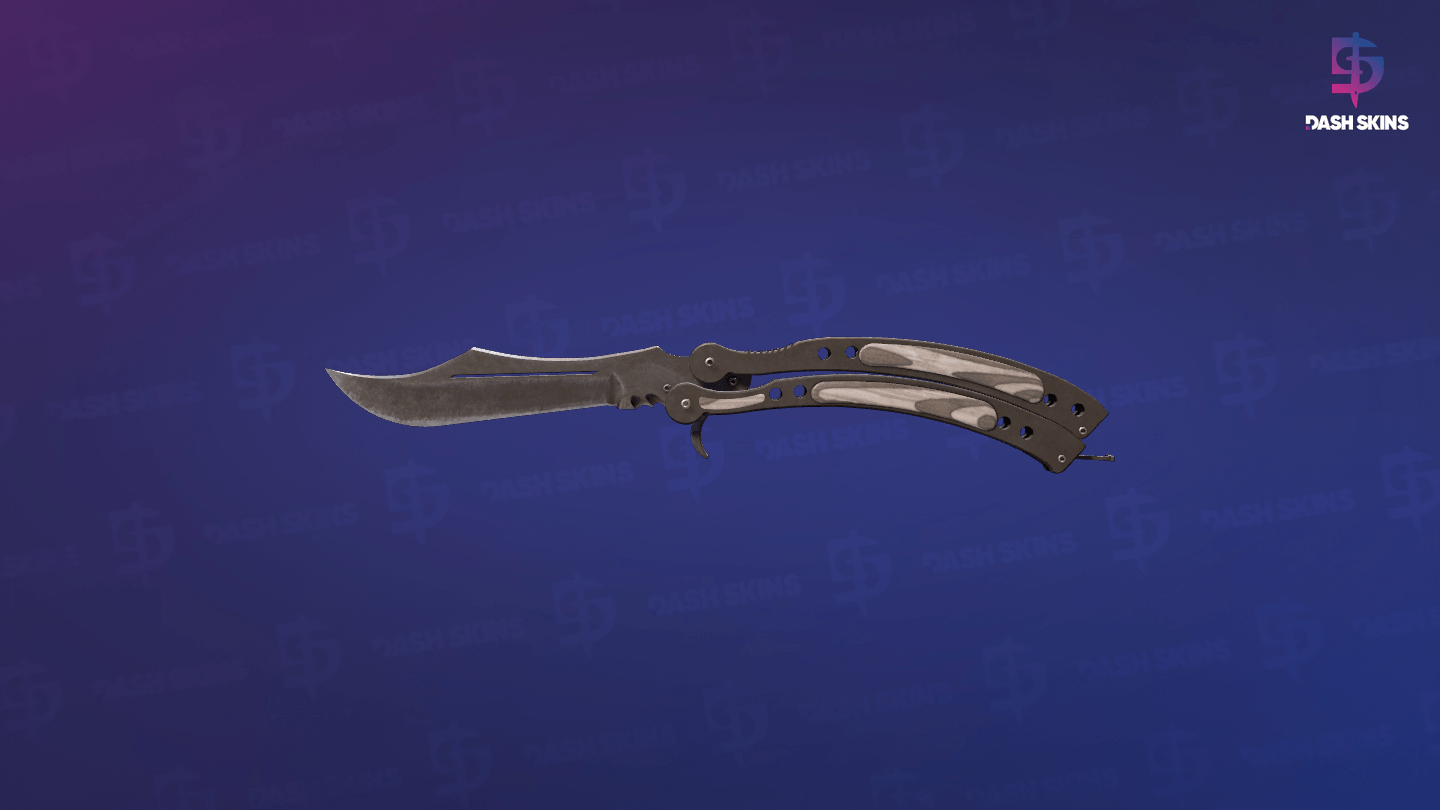 ★ Butterfly Knife | Black Laminate (Well-Worn) Screenshot Playside