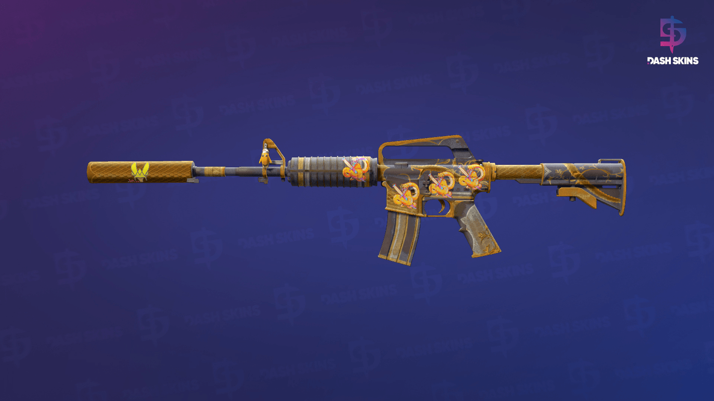 M4A1-S | Golden Coil (Battle-Scarred) Screenshot Playside
