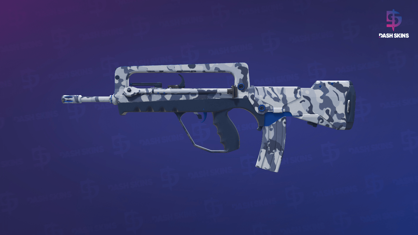 FAMAS | Yeti Camo (Minimal Wear) Screenshot Playside