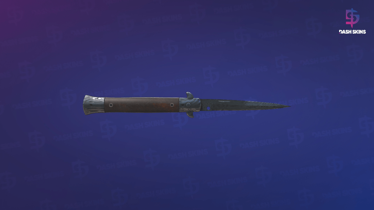 ★ Stiletto Knife | Damascus Steel (Battle-Scarred) Screenshot Playside
