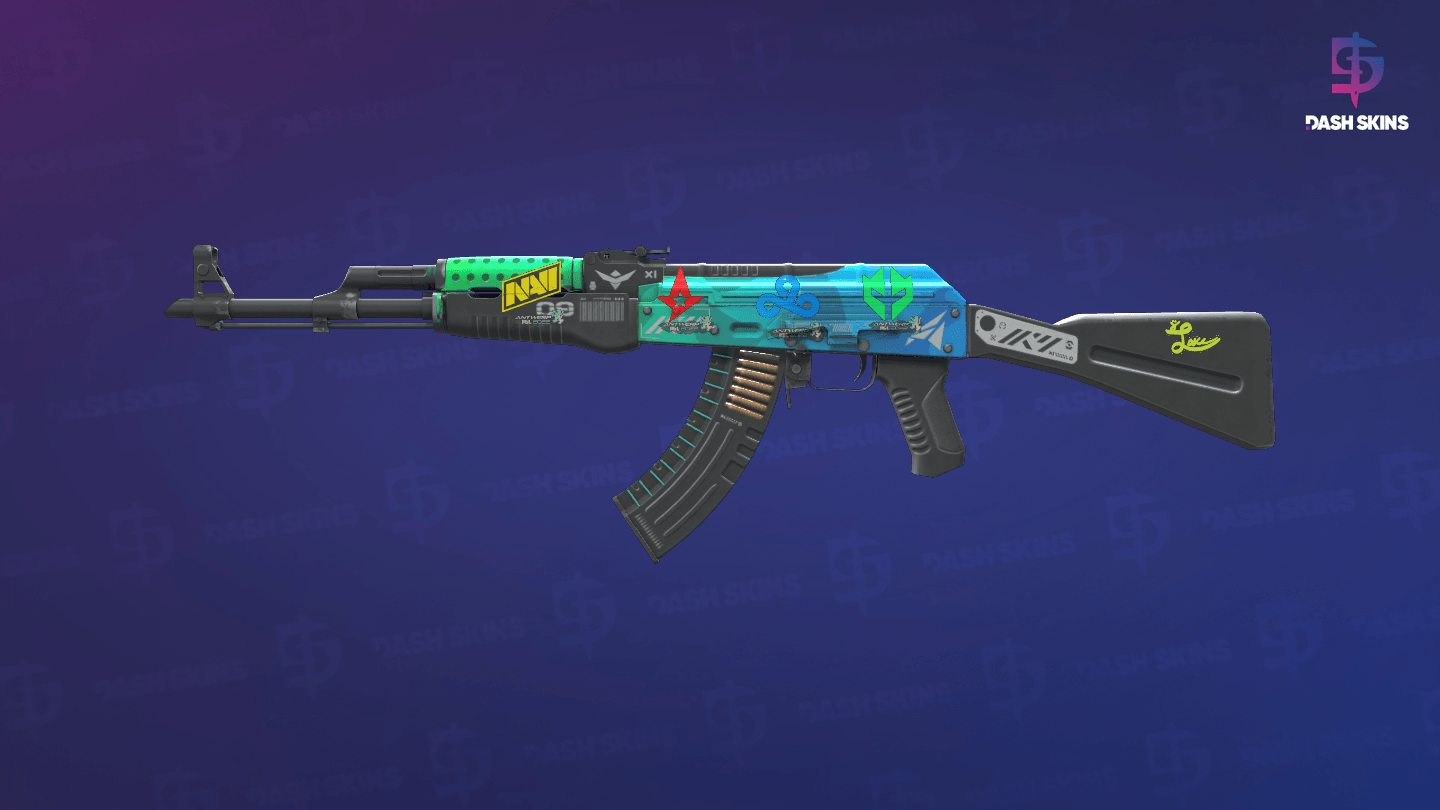 AK-47 | Ice Coaled (Minimal Wear) Screenshot Playside