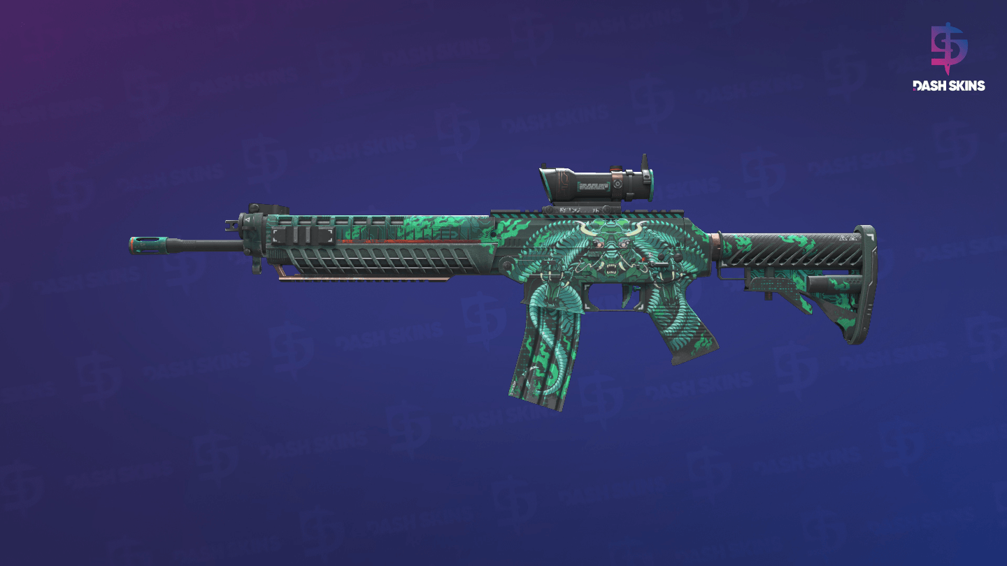 SG 553 | Dragon Tech (Field-Tested) Screenshot Playside