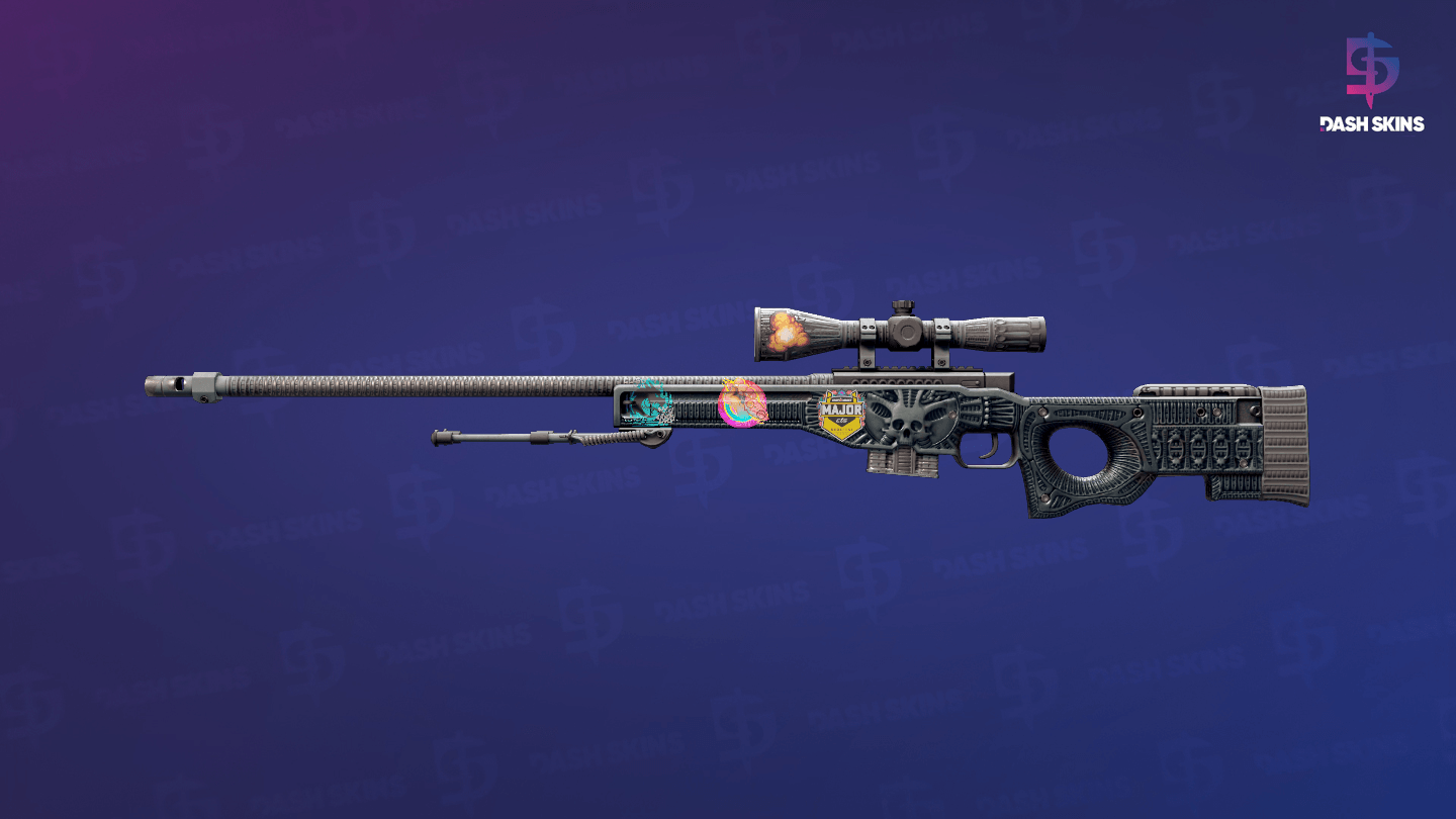 AWP | Exoskeleton (Well-Worn) Screenshot Playside