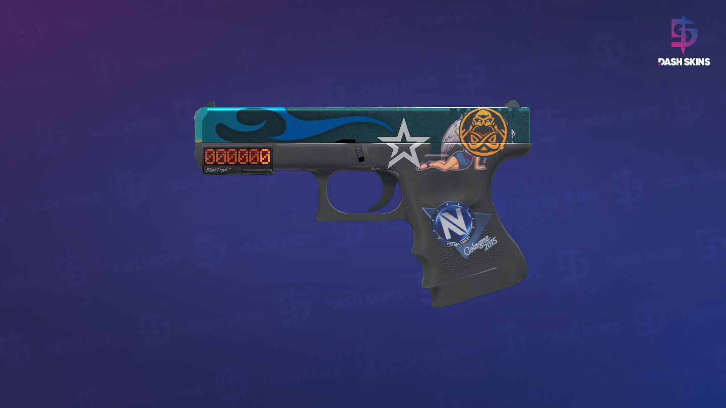 StatTrak™ Glock-18 | Bunsen Burner (Well-Worn) Screenshot Playside