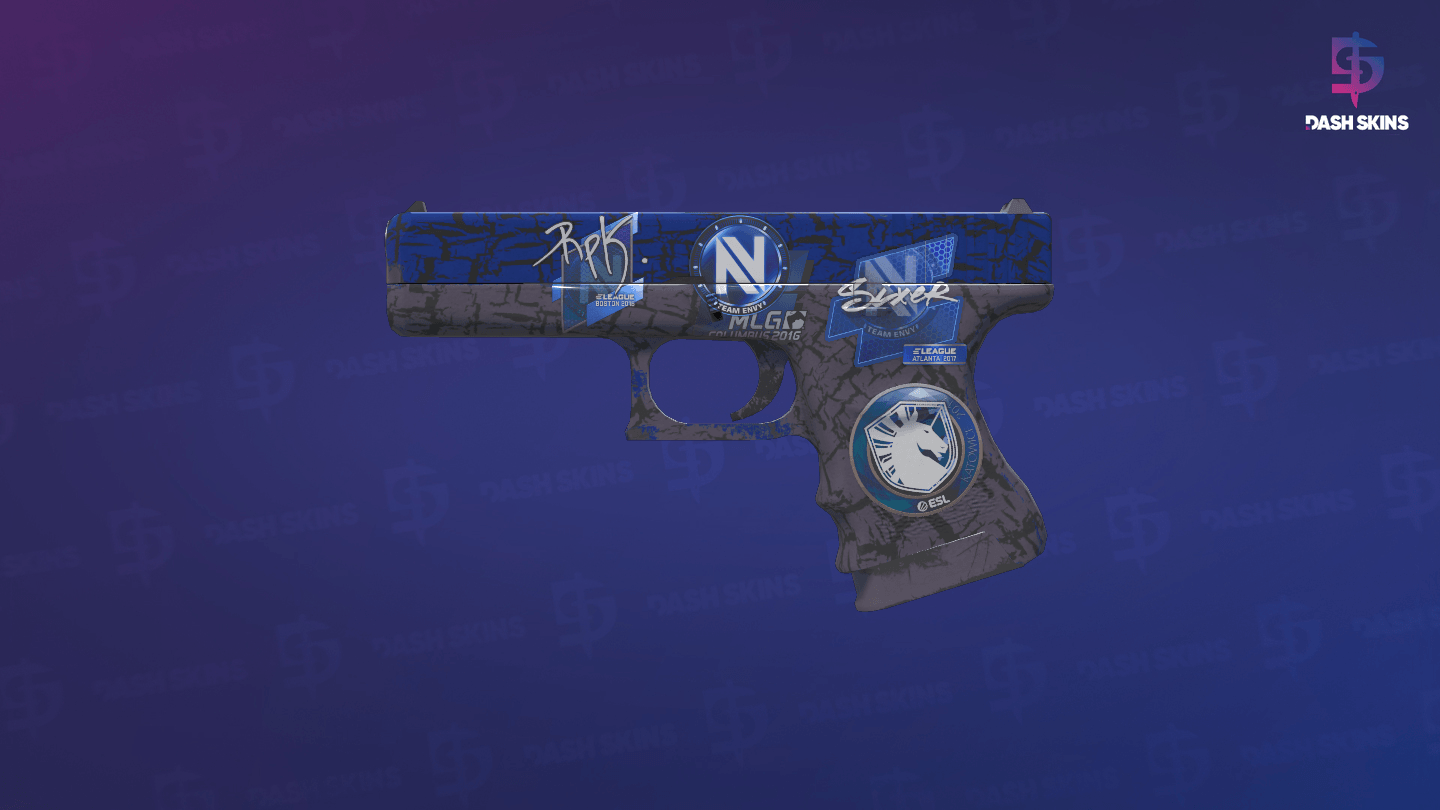 Glock-18 | Blue Fissure (Minimal Wear) Screenshot Playside