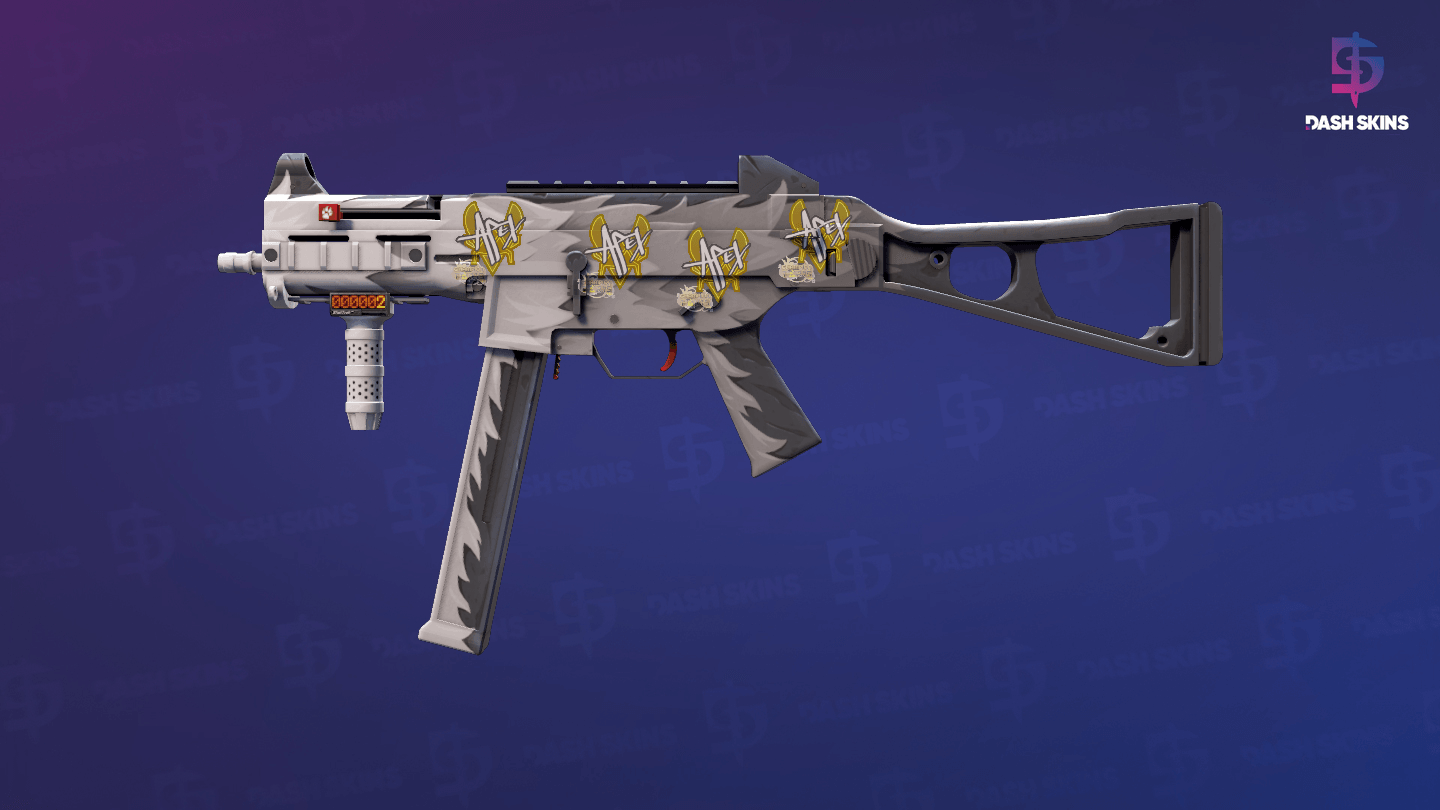 StatTrak™ UMP-45 | Arctic Wolf (Minimal Wear) Screenshot Playside