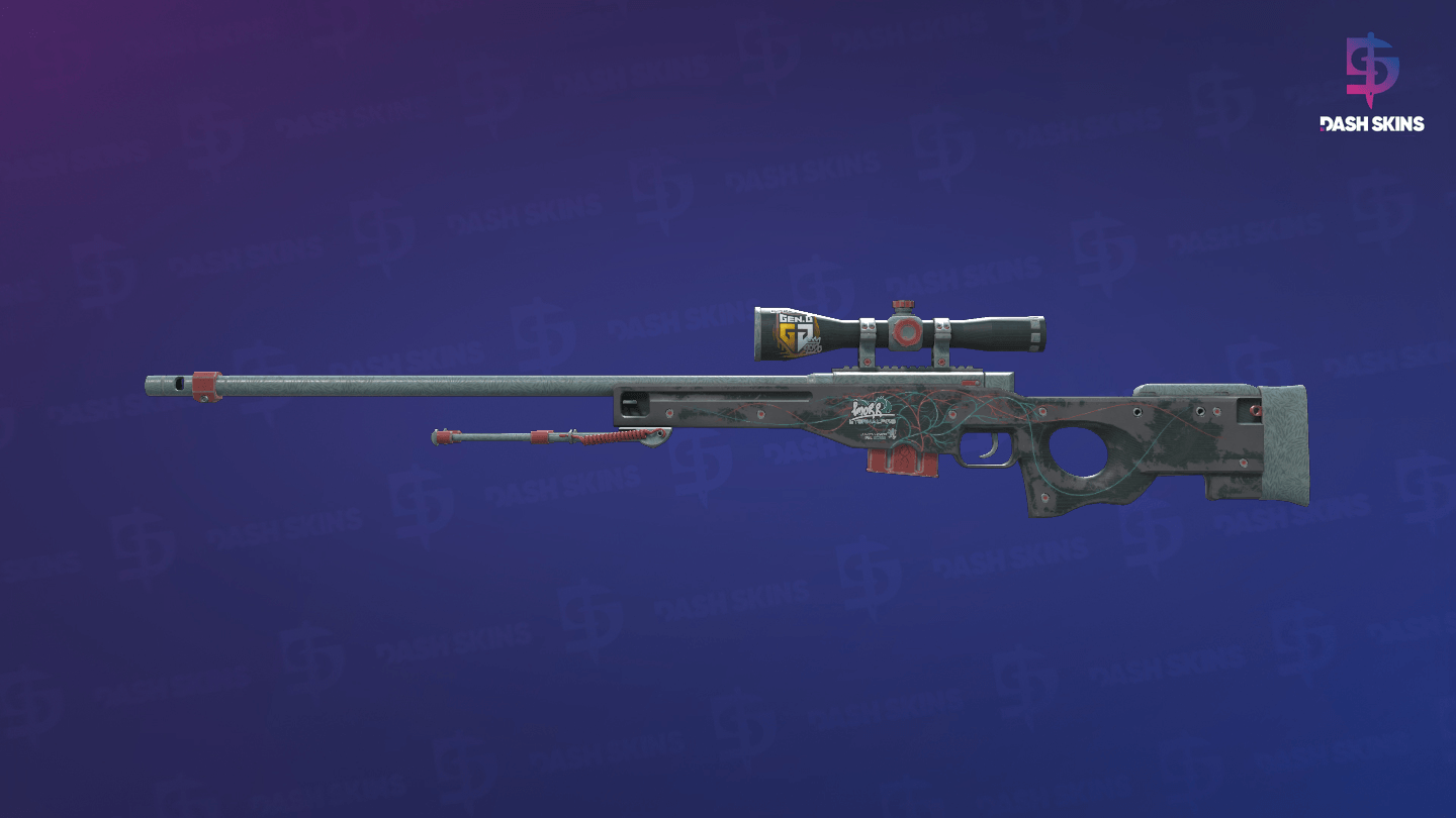 AWP | Capillary (Battle-Scarred) Screenshot Playside