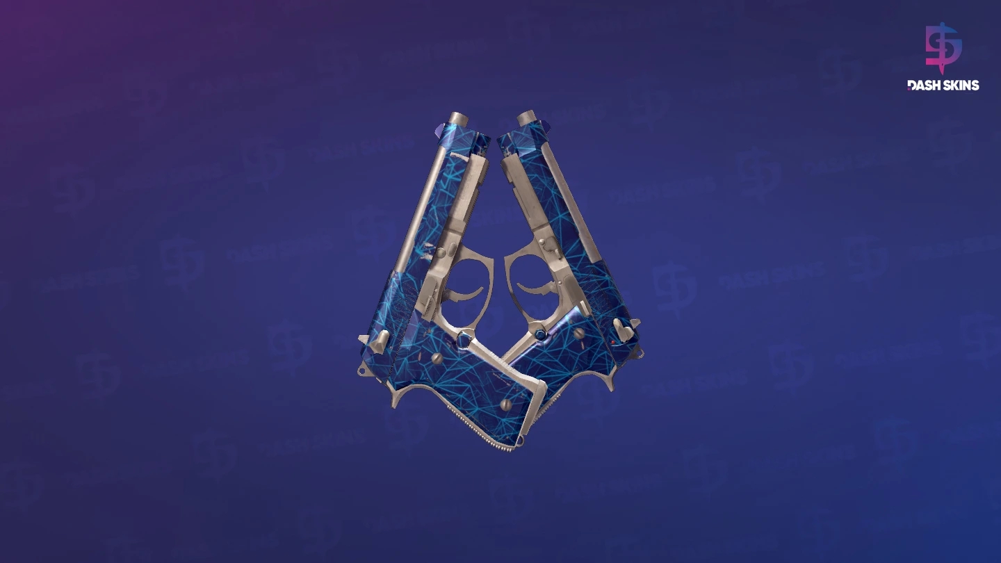 Dual Berettas | Cobalt Quartz (Field-Tested) Screenshot Playside
