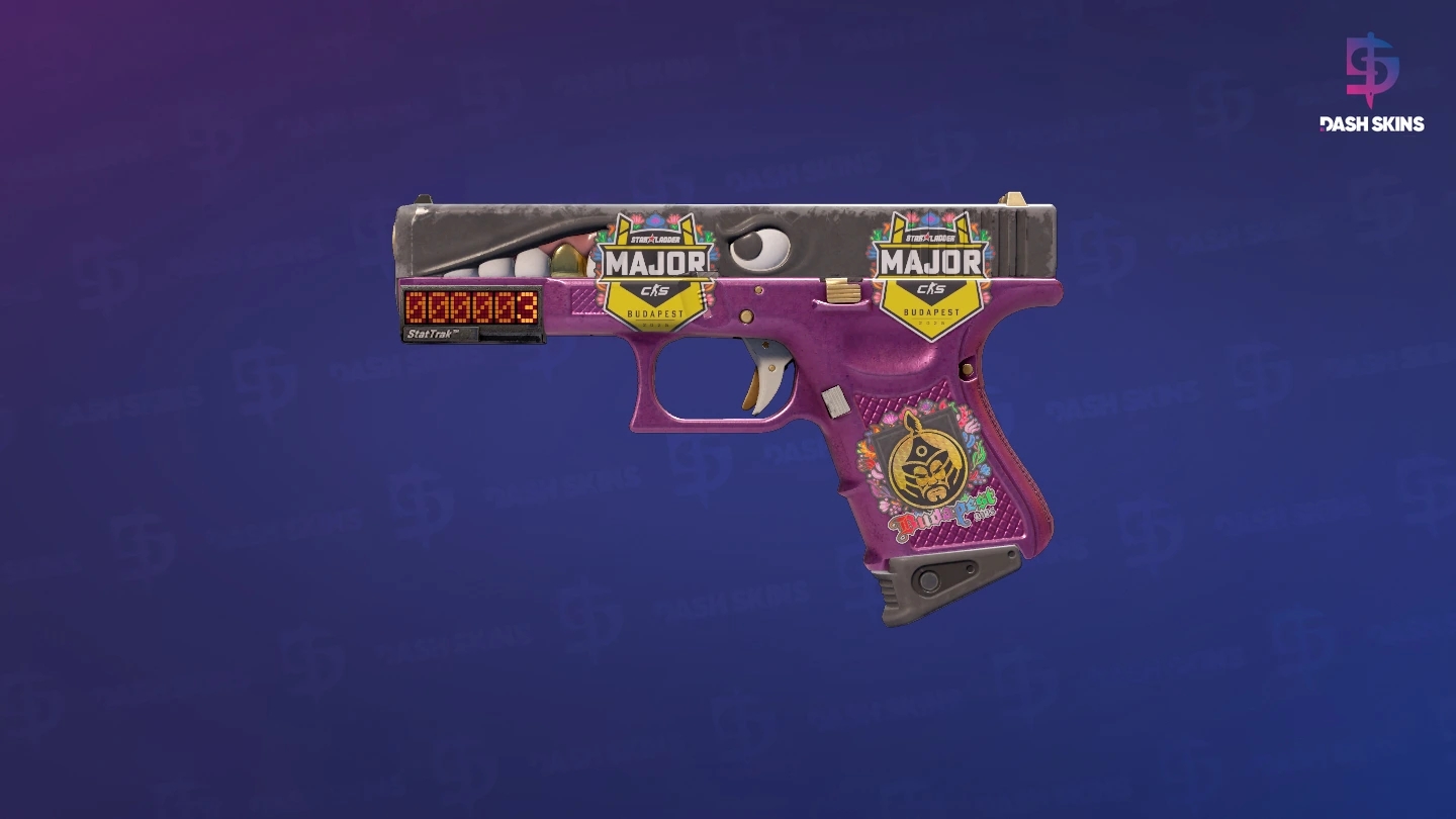 StatTrak™ Glock-18 | Gold Toof (Field-Tested) Screenshot Playside
