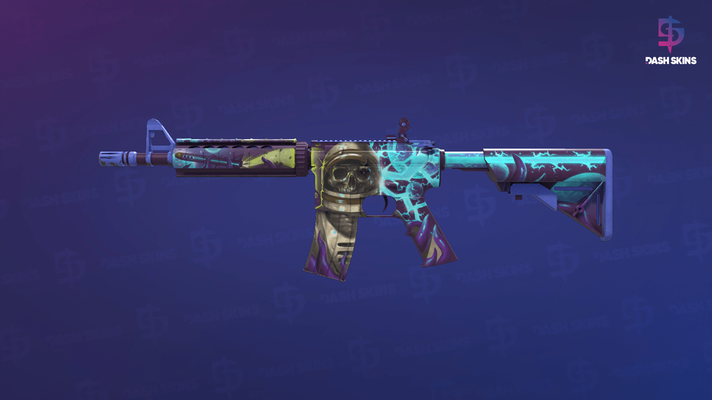 M4A4 | Desolate Space (Well-Worn) Screenshot Playside