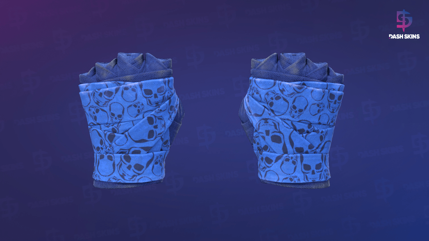 ★ Hand Wraps | Cobalt Skulls (Field-Tested) Screenshot Playside