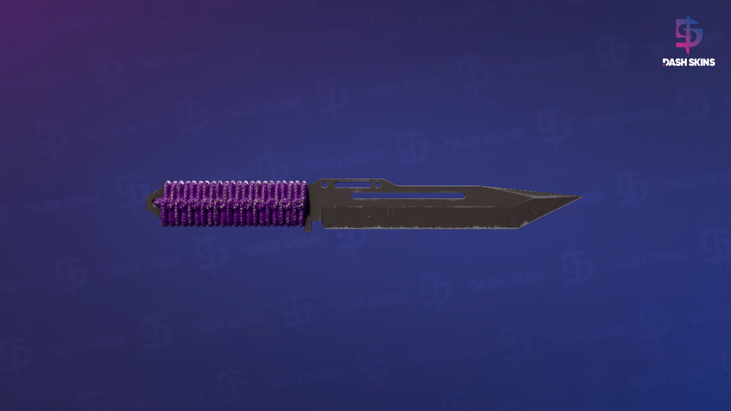 ★ Paracord Knife | Ultraviolet (Battle-Scarred) Screenshot Playside