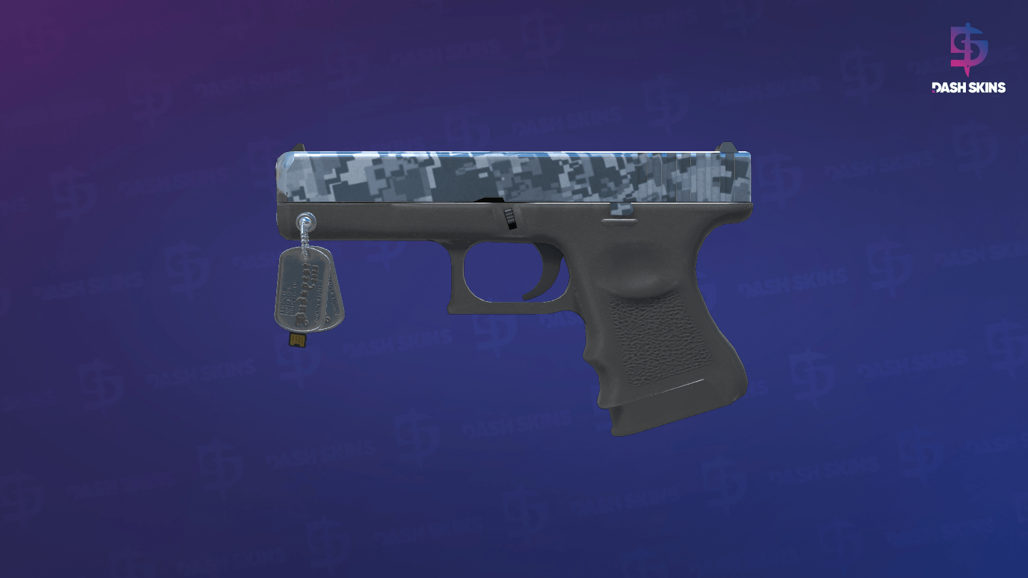 Glock-18 | Steel Disruption (Minimal Wear) Screenshot Playside