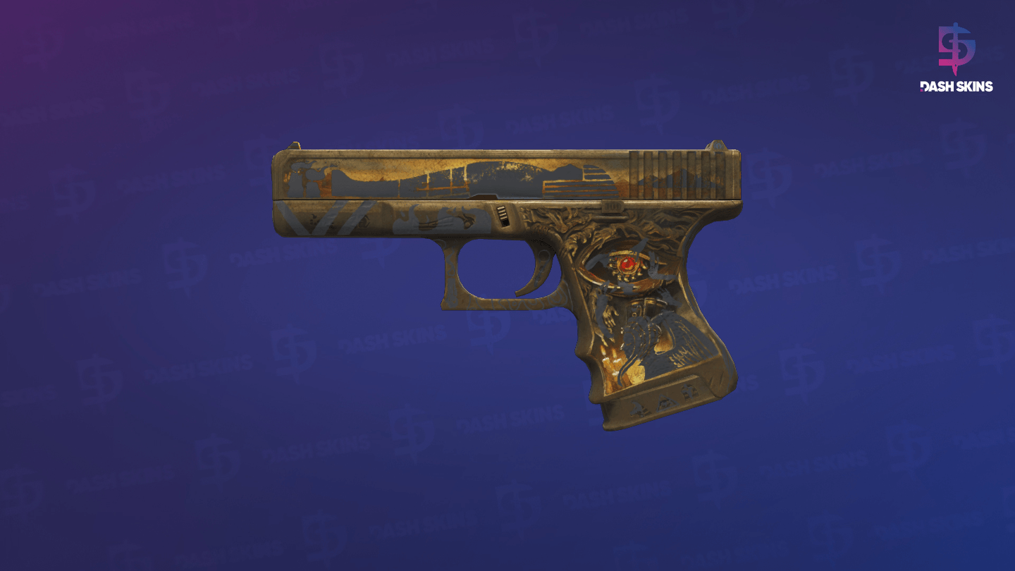 Glock-18 | Ramese's Reach (Battle-Scarred) Screenshot Playside