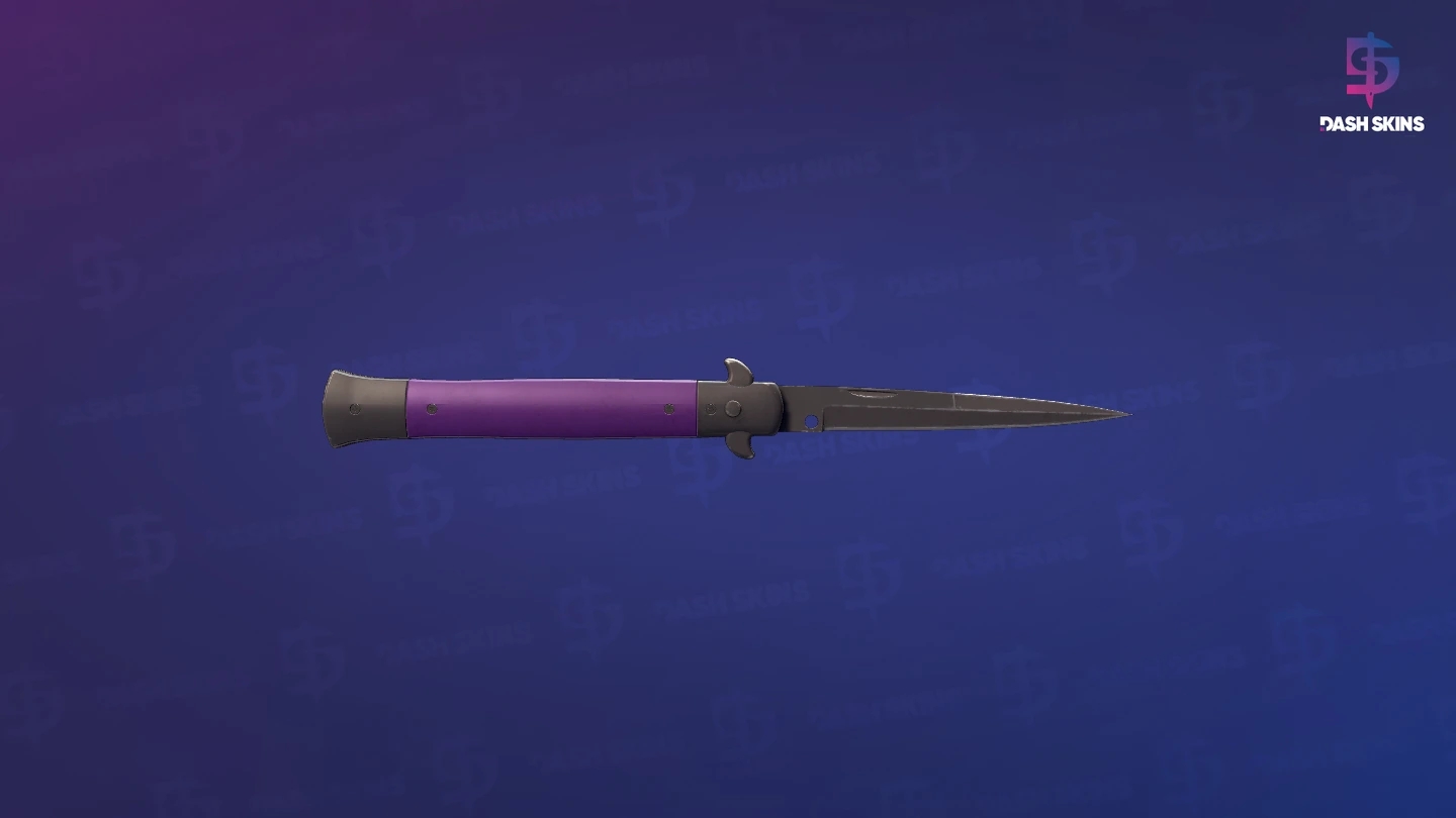 ★ Stiletto Knife | Ultraviolet (Field-Tested) Screenshot Playside