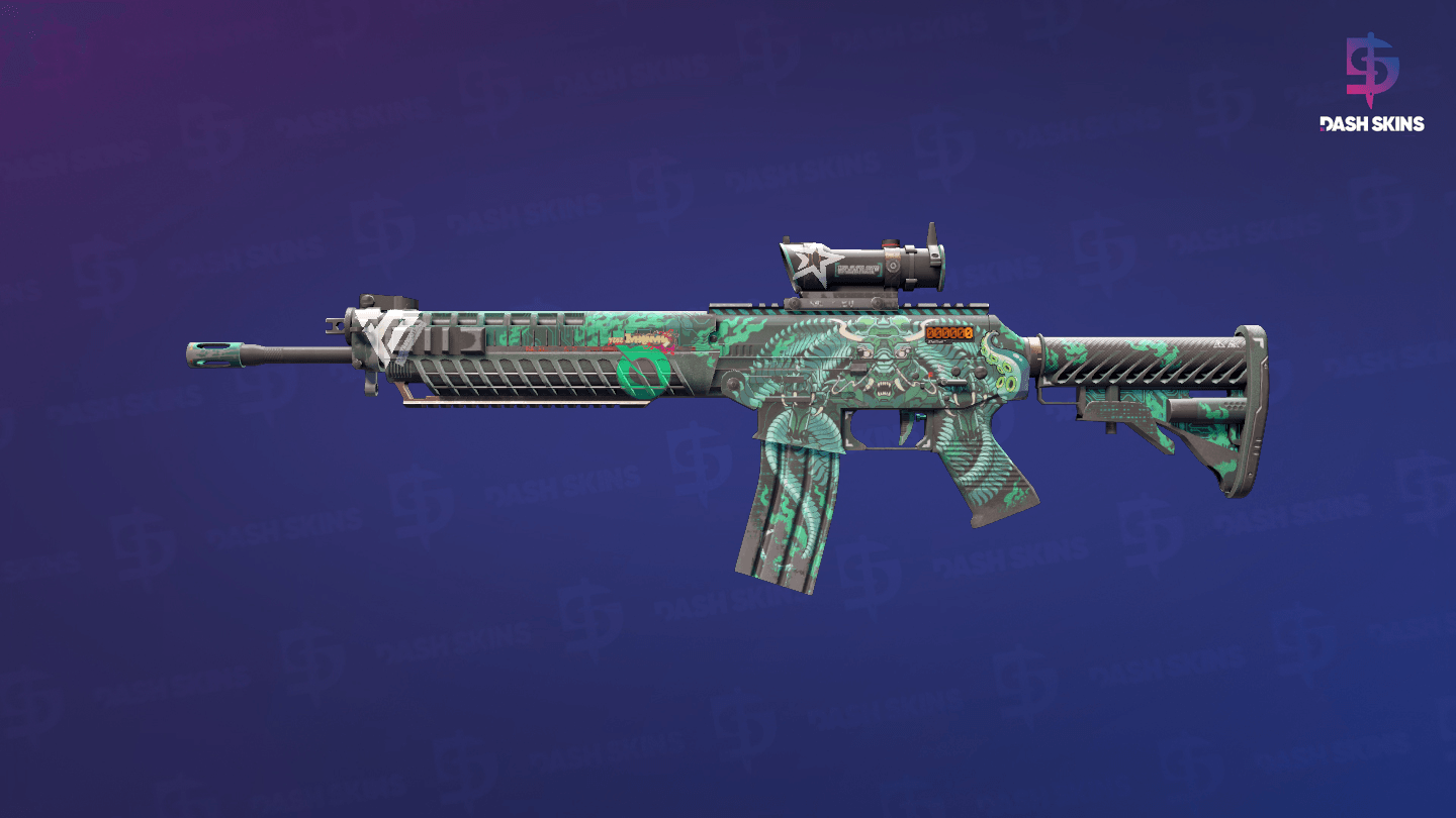 StatTrak™ SG 553 | Dragon Tech (Field-Tested) Screenshot Playside
