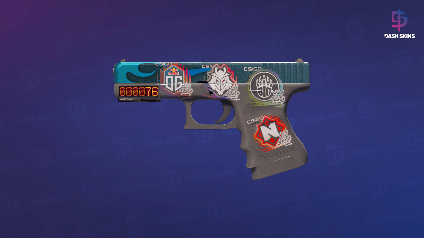 StatTrak™ Glock-18 | Bunsen Burner (Minimal Wear) Screenshot Playside