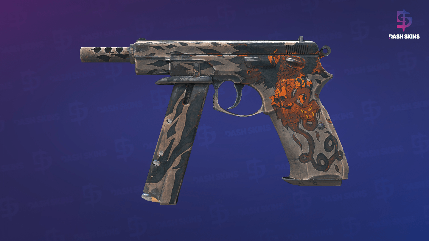 CZ75-Auto | Circaetus (Well-Worn) Screenshot Playside