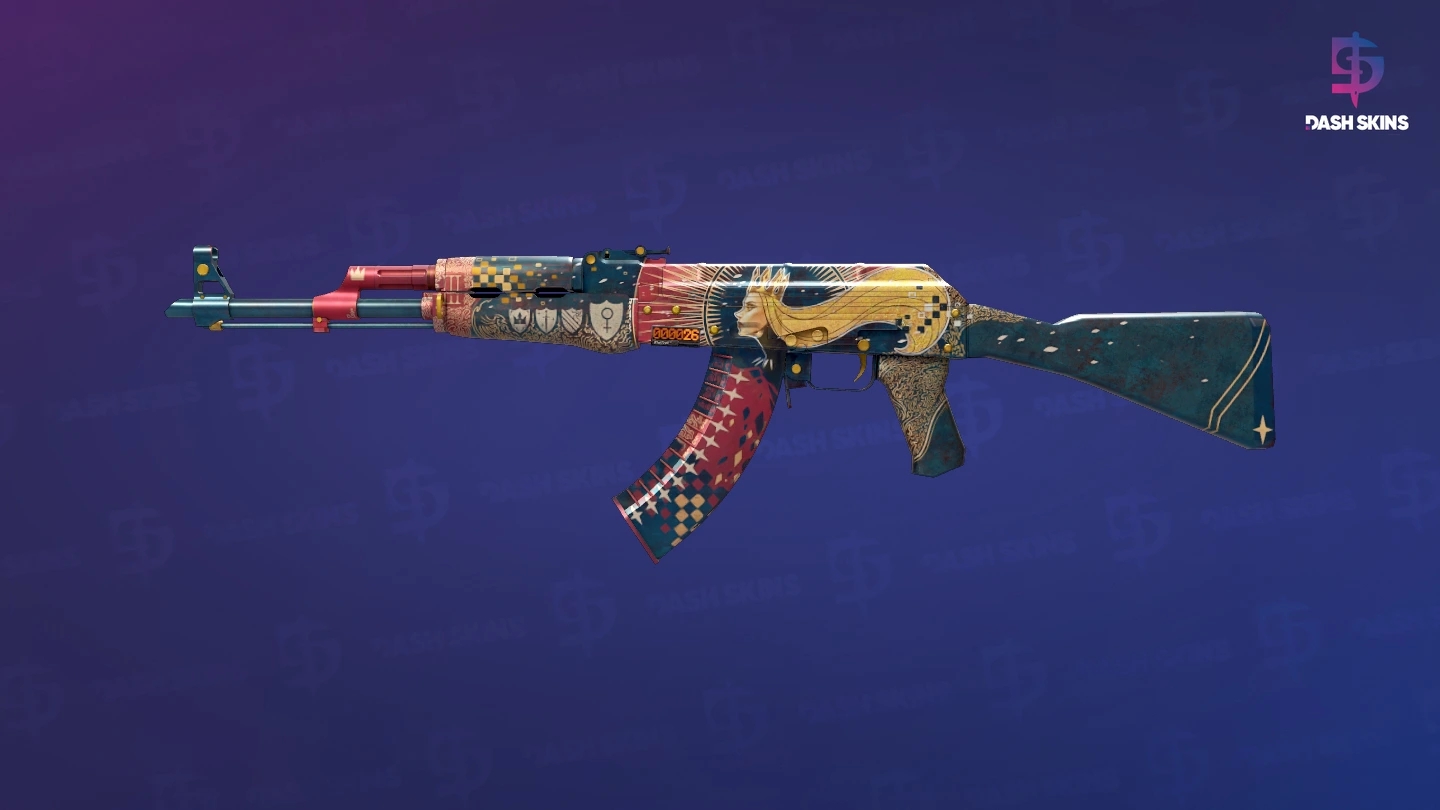 StatTrak™ AK-47 | The Empress (Well-Worn) Screenshot Playside