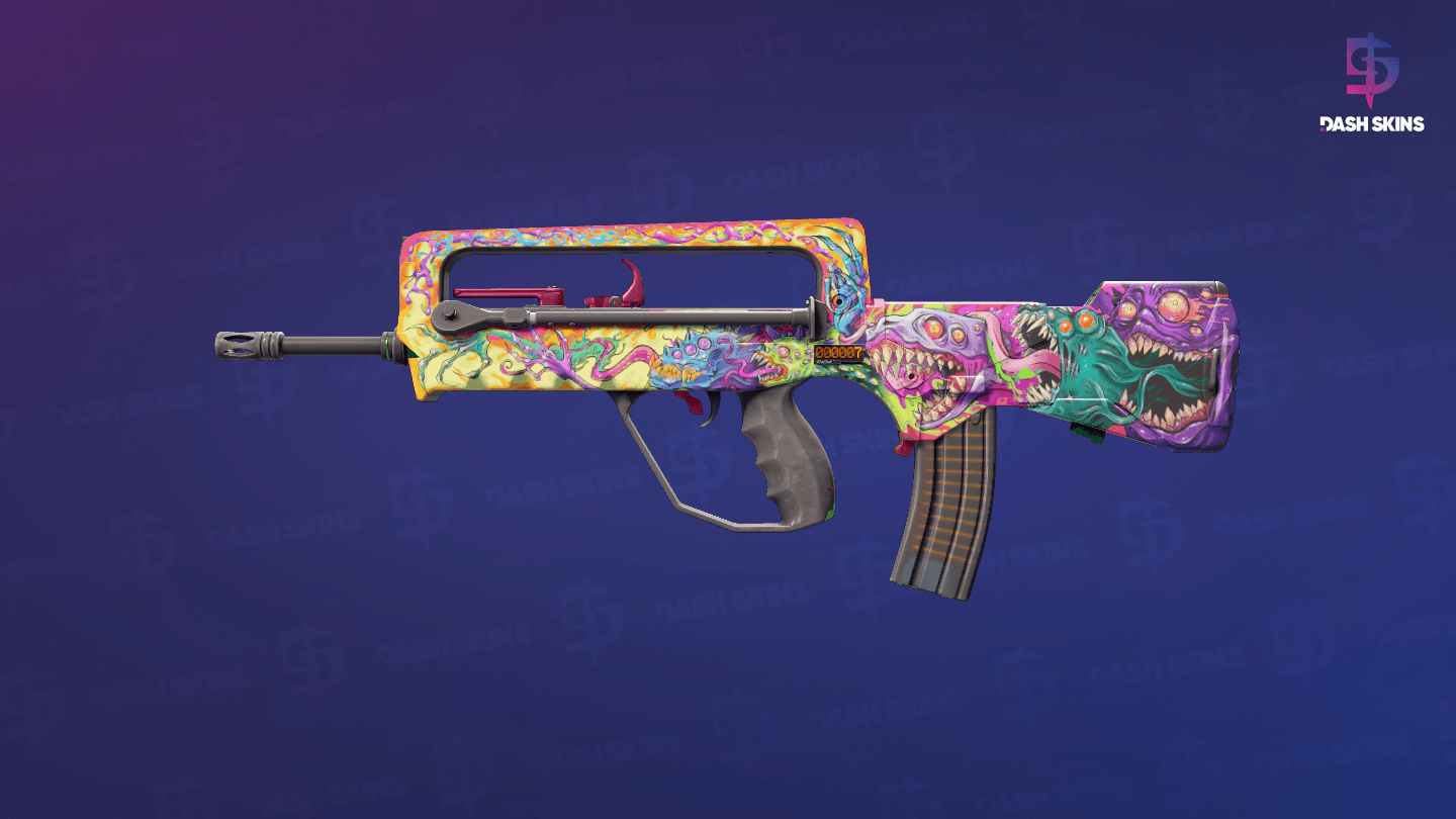 StatTrak™ FAMAS | Bad Trip (Minimal Wear) Screenshot Playside