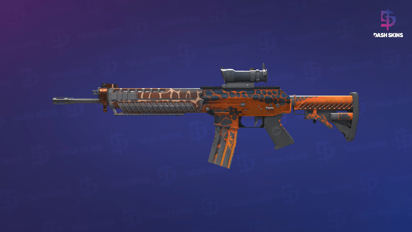 SG 553 | Tiger Moth (Well-Worn) Screenshot Playside