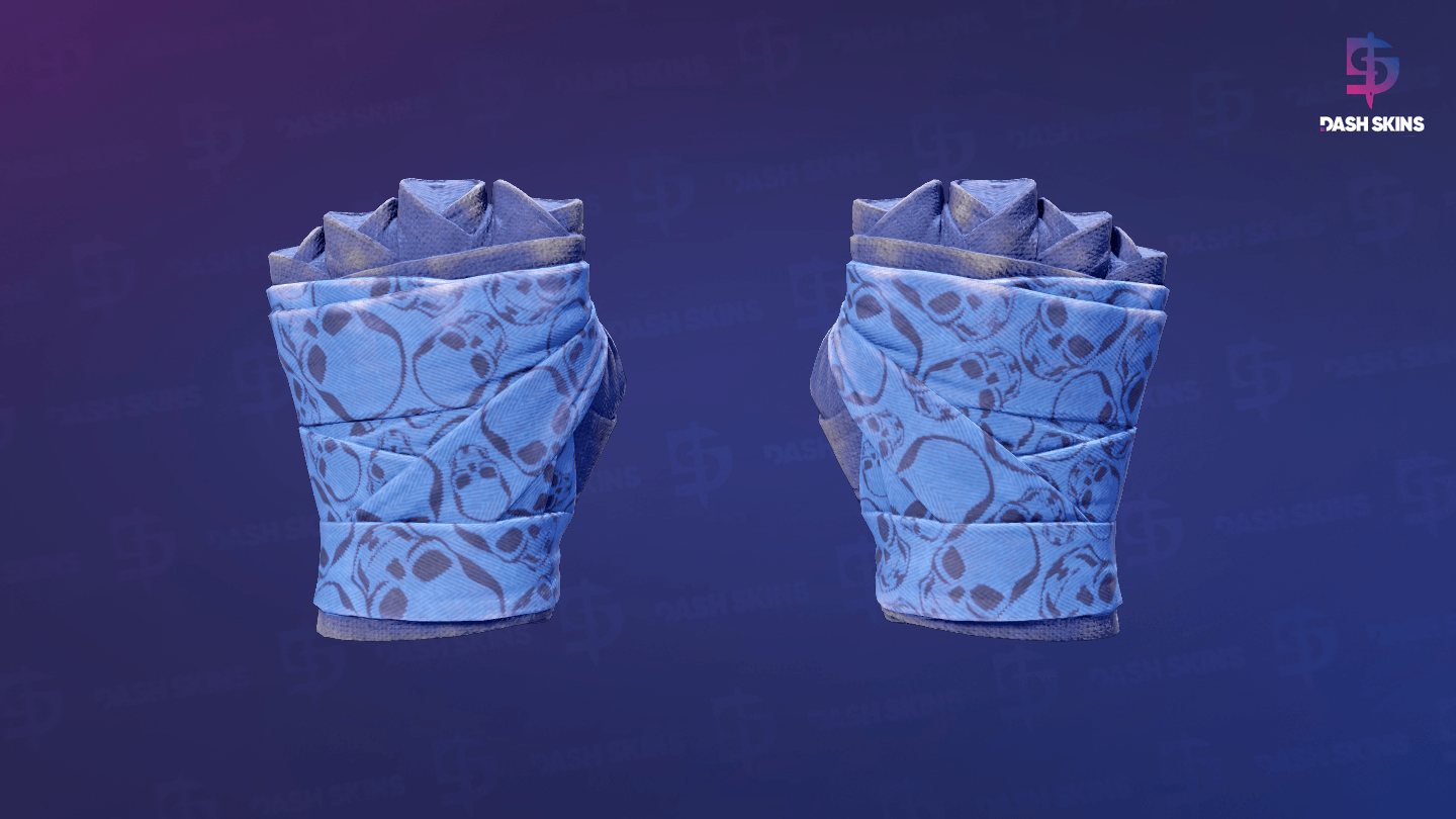 ★ Hand Wraps | Cobalt Skulls (Field-Tested) Screenshot Playside