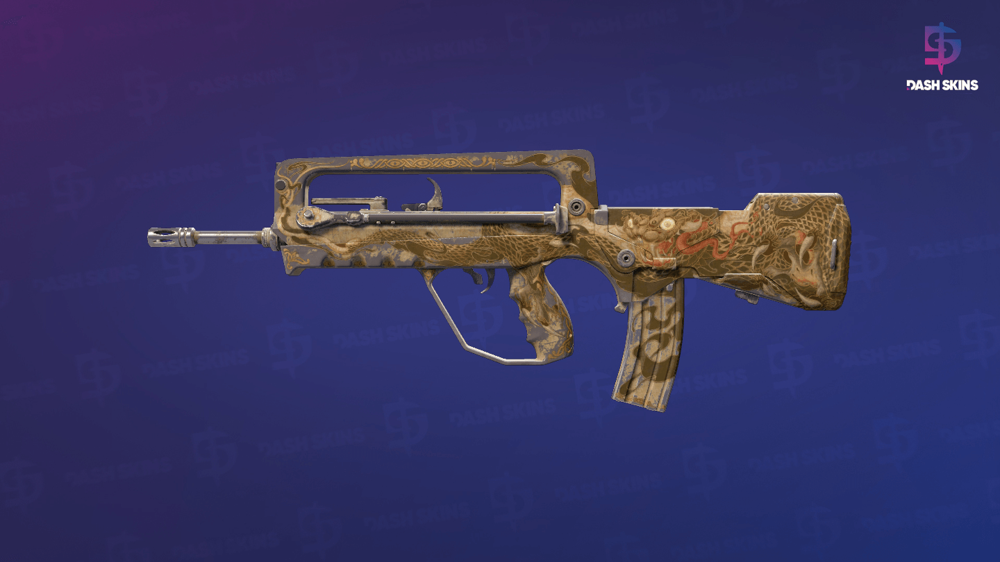 FAMAS | Snake Song (Battle-Scarred) Screenshot Playside