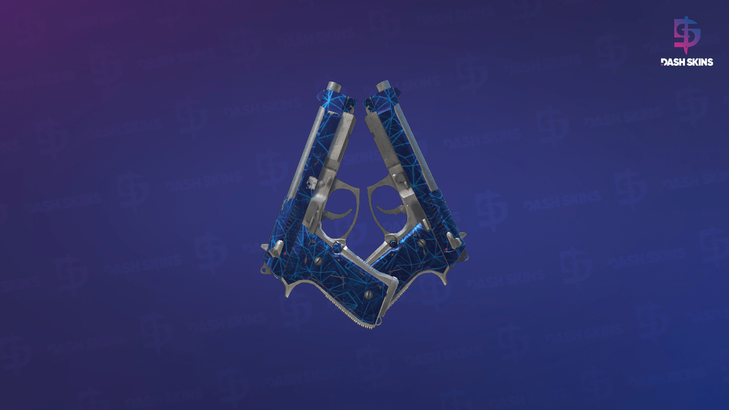 Dual Berettas | Cobalt Quartz (Field-Tested) Screenshot Playside