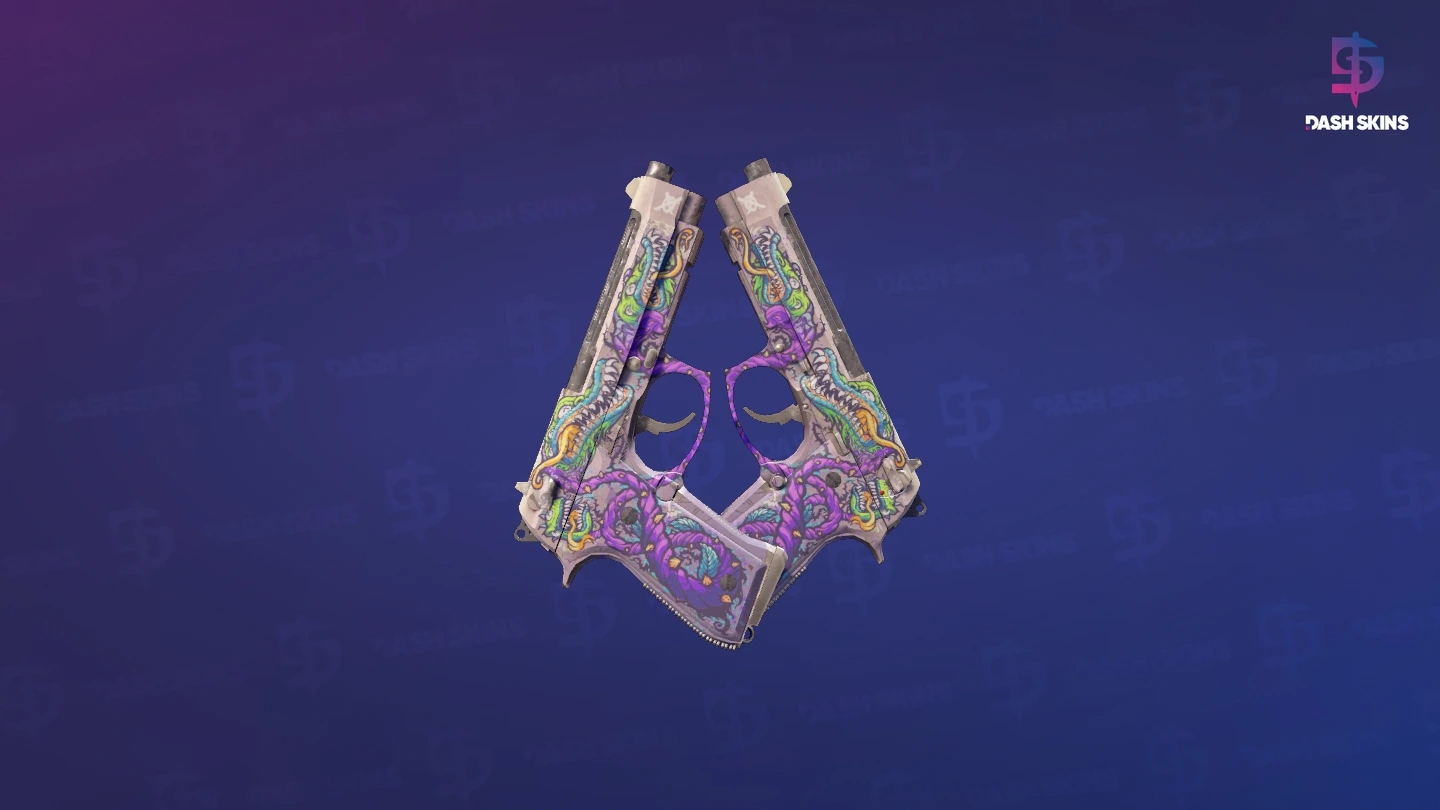 Dual Berettas | Flora Carnivora (Field-Tested) Screenshot Playside