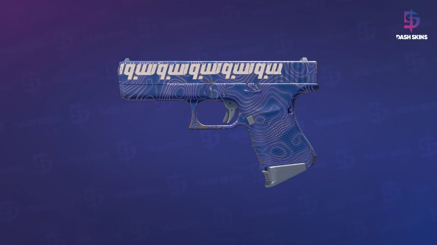 Glock-18 | Ocean Topo (Minimal Wear) Screenshot Playside