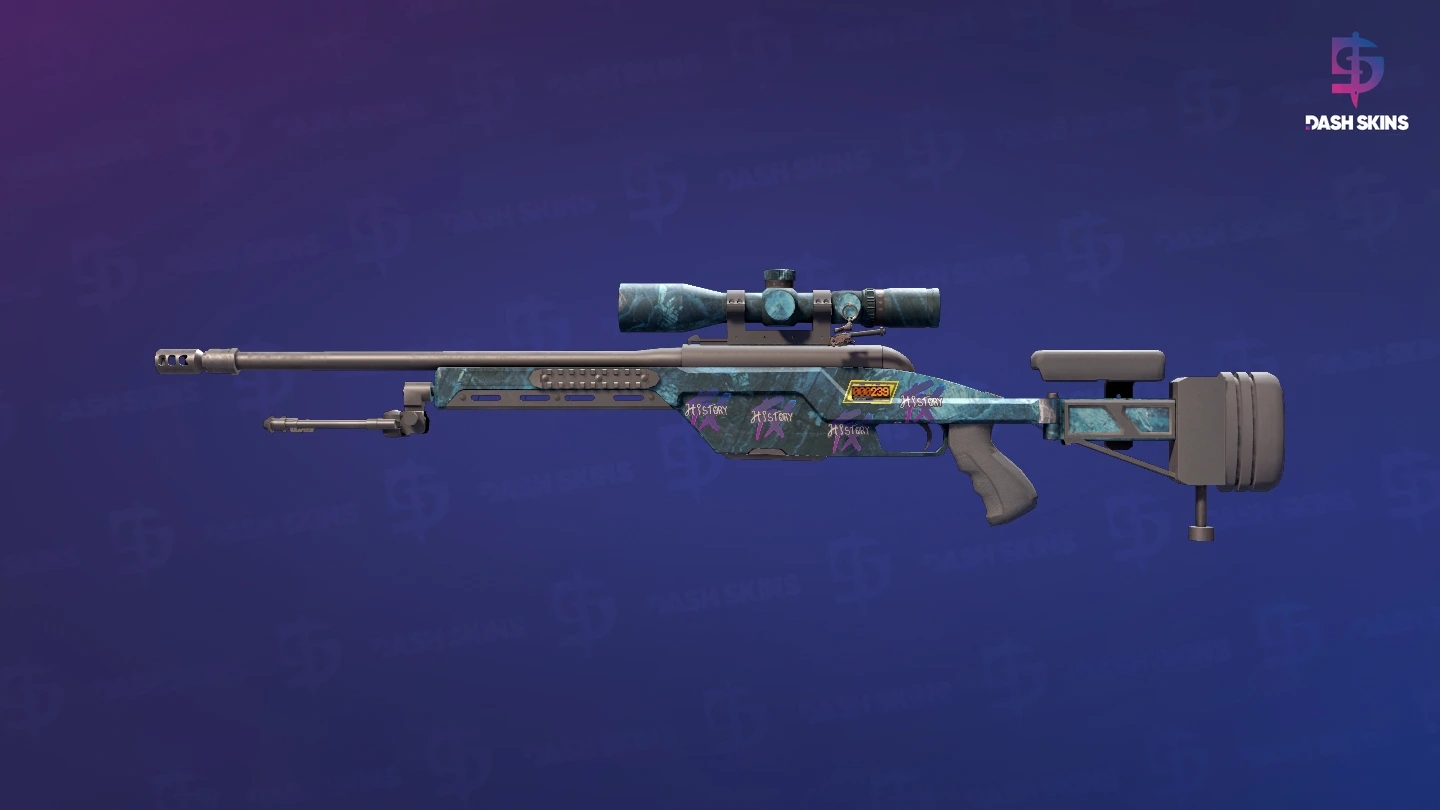 StatTrak™ SSG 08 | Abyss (Well-Worn) Screenshot Playside