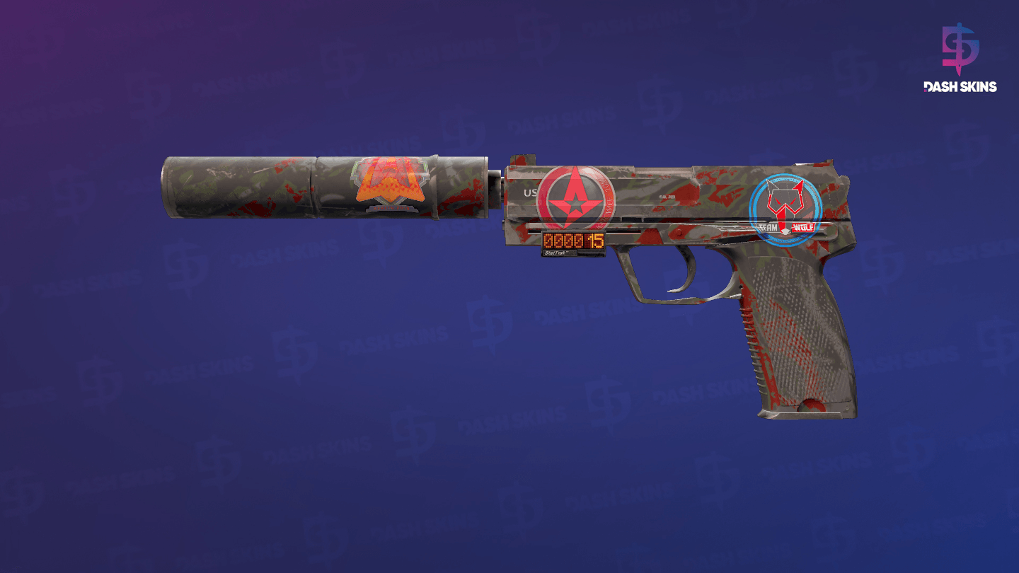 StatTrak™ USP-S | Blood Tiger (Field-Tested) Screenshot Playside